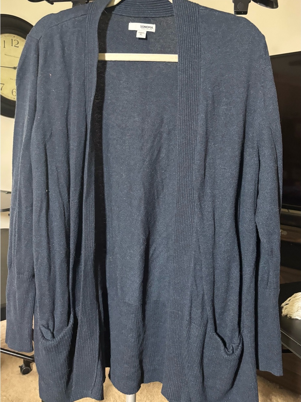 Sonoma Navy Open-Front Women's Cardigan